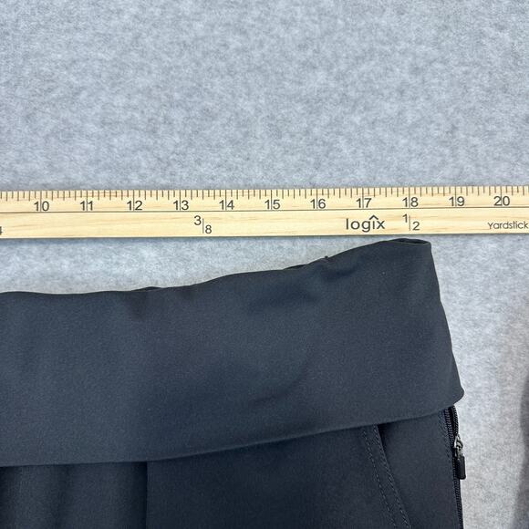 Fabletics Labaree Jogger Pants WMNS 2XL Black High Rise Fold Over Waist Cropped - Picture 9 of 13